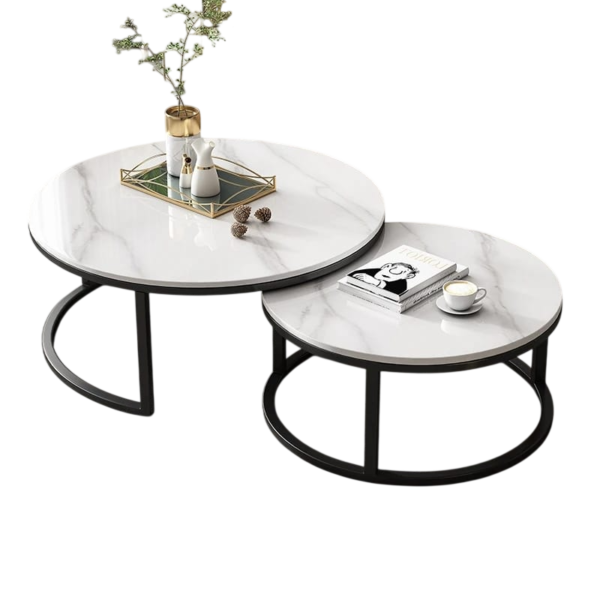 2in1 Black Nesting Table