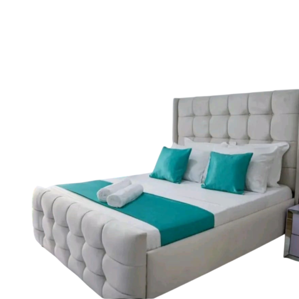 5by6 White Chester Bed
