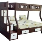 Bunk bed double decker with stairs and storage