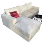 Cream 6 Seater L Shaped Sofa