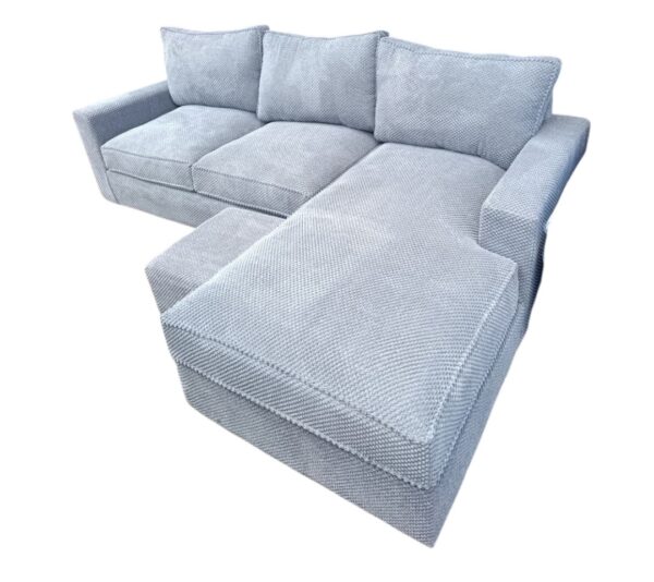 Grey Bubble Fabric  L shaped sofa
