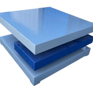 Grey square coffee table