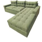 Lime Green L Shaped Sofa
