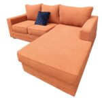Orange L Shaped Sofa