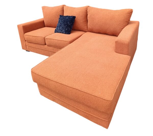 Orange L Shaped Sofa