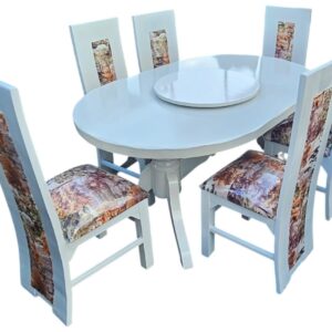 White 6 Seater Dining Set