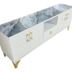 White Executive TV Stand