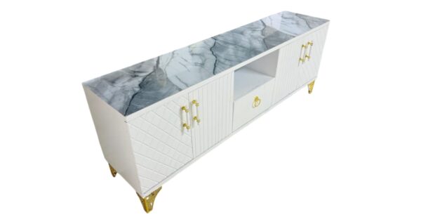White Executive TV Stand