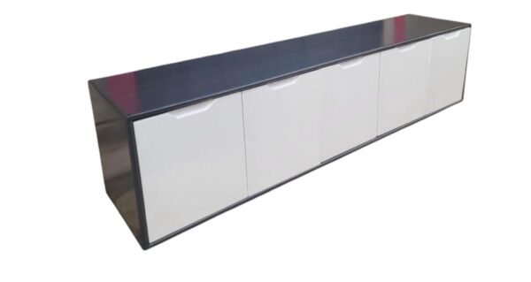 White and Black TV Stand