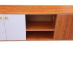 White and Brown TV Stand