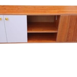White and Brown TV Stand