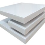 White square coffee table