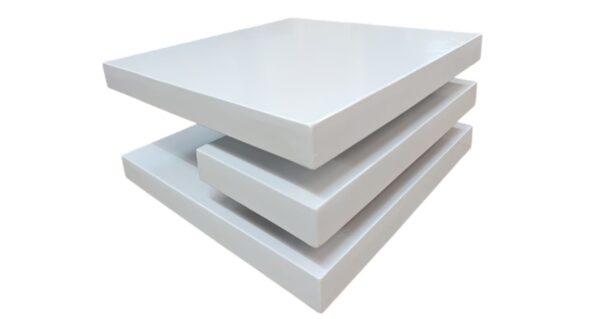 White square coffee table