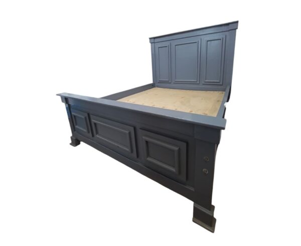 Wooden bed Grey