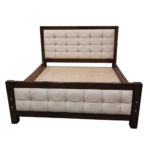 5by6 White Mocket Bed Raised Headboard
