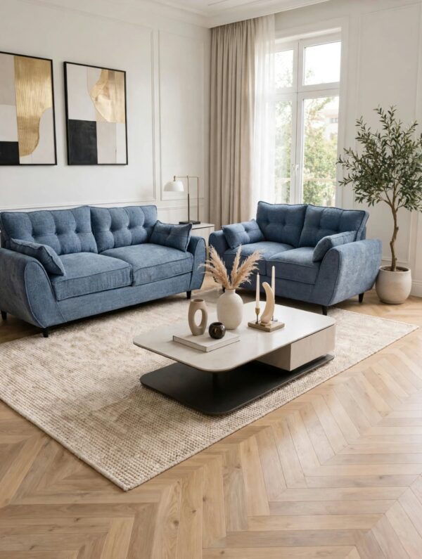 Grey Butterfly 5 Seater Fancy Sofa