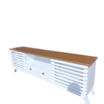 TV Stand White and Brown